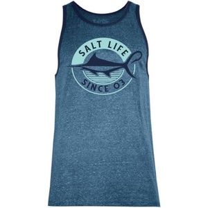 NWT - SALT LIFE Sleeveless Tension Graphic Tank